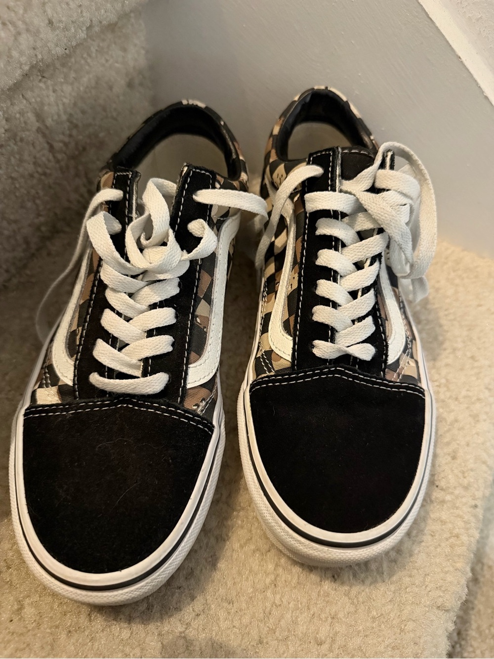 Vans Old Skool Checkerboard Camo Women’s 6.5 / Men’s 5